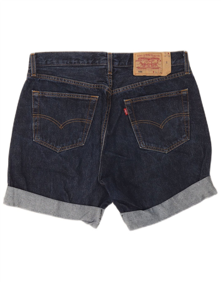 Мужские джинсовые шорты Levi's 501 W34, большие, темно-синие