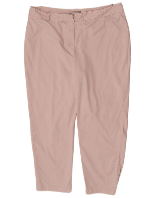 Женские узкие капри Marks & Spencer, Великобритания 18 XL W38 L26, розовый хлопок