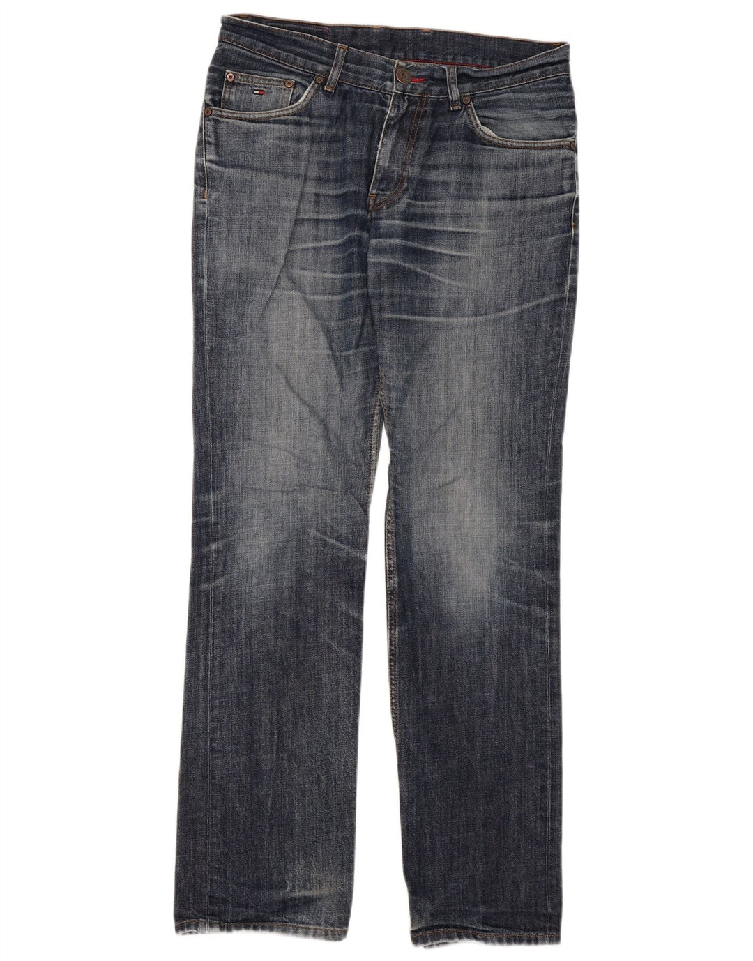 Мужские прямые джинсы Tommy Hilfiger W32 L34 синие, хлопок