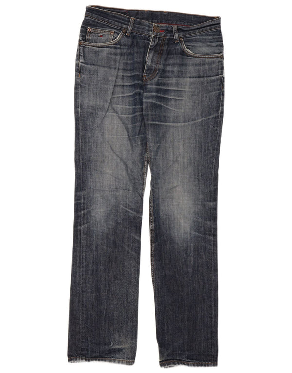 Мужские прямые джинсы Tommy Hilfiger W32 L34 синие, хлопок
