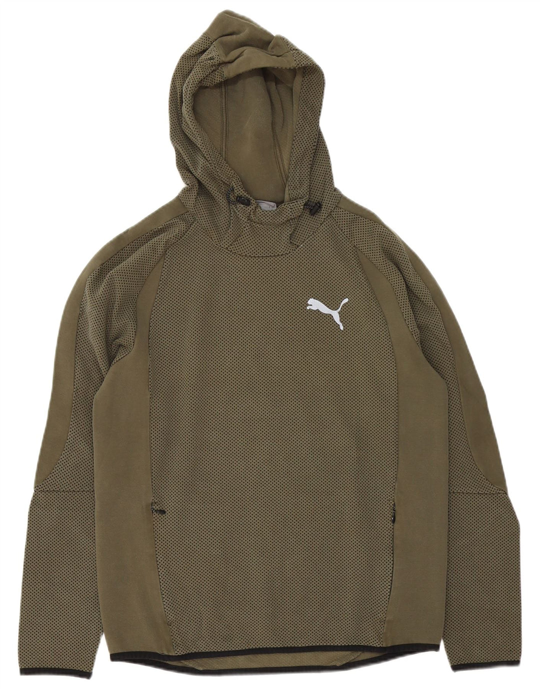 Мужской джемпер с капюшоном Puma, средний хаки, пятнистый хлопок