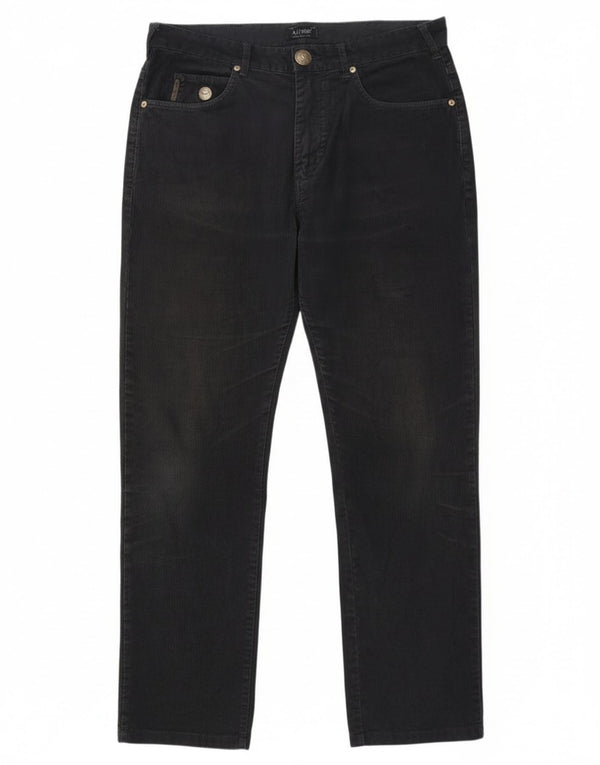 Мужские прямые вельветовые брюки Armani W31 L29 темно-синие, хлопок