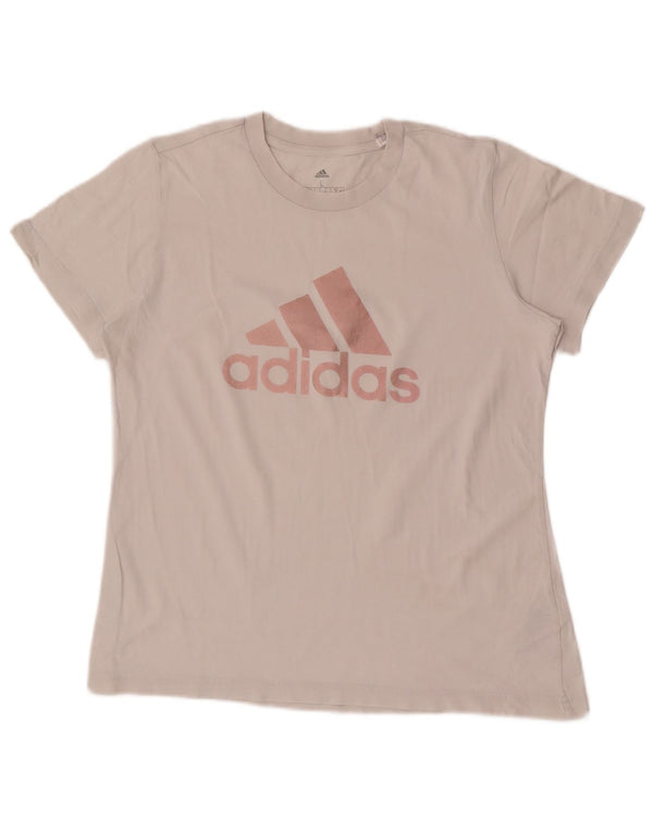 Женская футболка с рисунком Adidas Top UK 14, большой белый хлопок