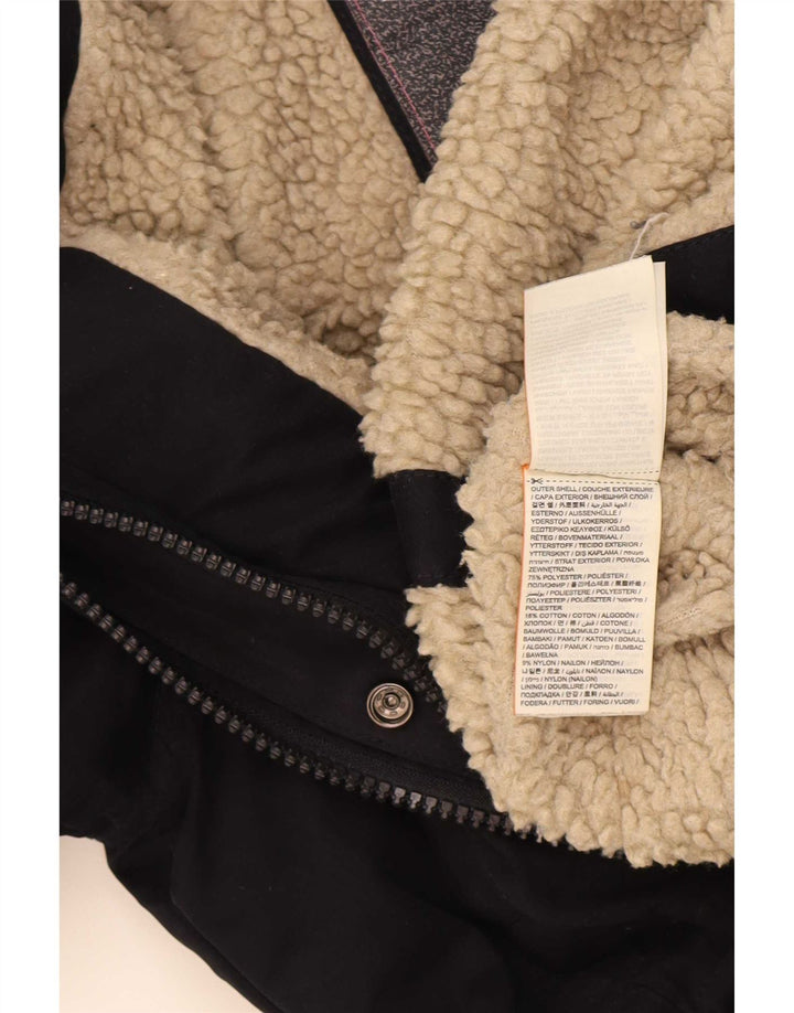 Женская ветровка с капюшоном Superdry Windparka UK 14, средний темно-синий