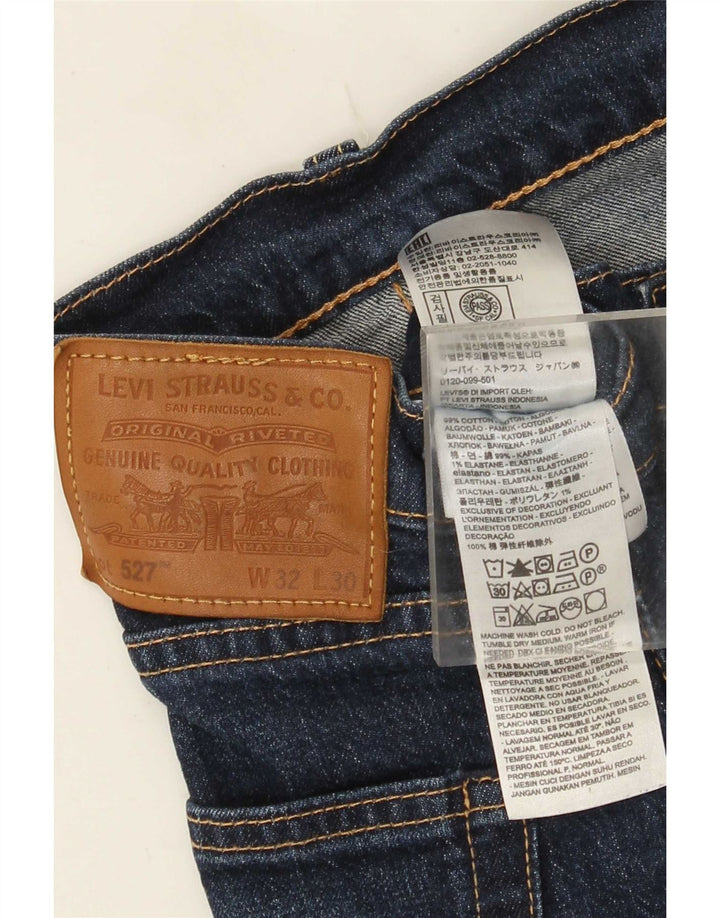 Мужские джинсы Levi's 527 Bootcut W32 L30 Темно-синие, хлопок