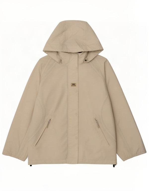 Женская дождевик с капюшоном Helly Hansen UK 16, большой белый полиэстер