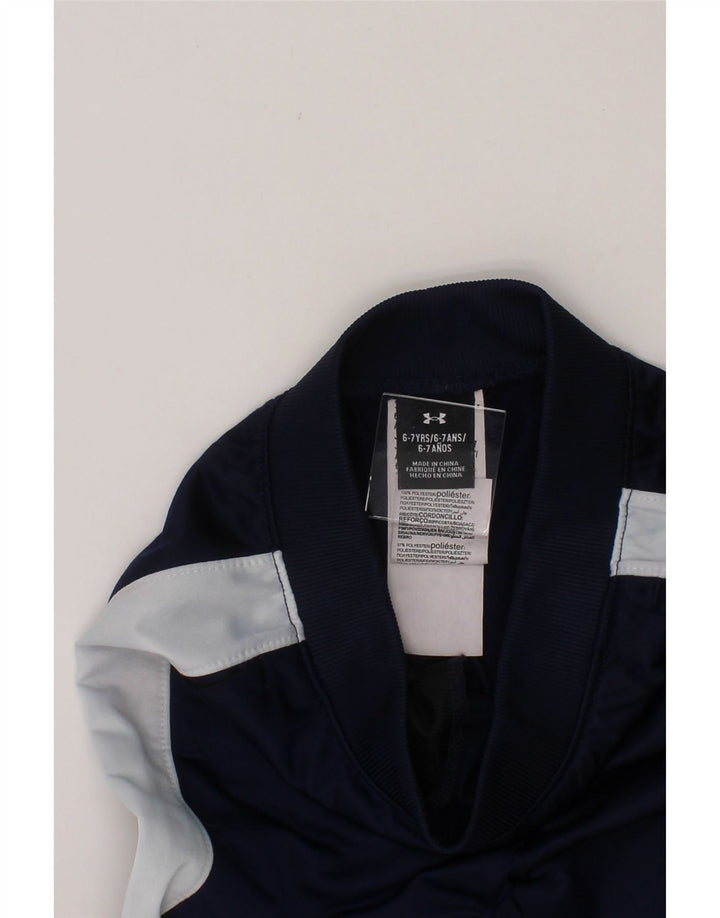 UNDER ARMOUR Boys Tracksuit Trousers Joggers 6-7 Years  Navy Blue Vintage Under Armour and Second-Hand Under Armour from Messina Hembry 