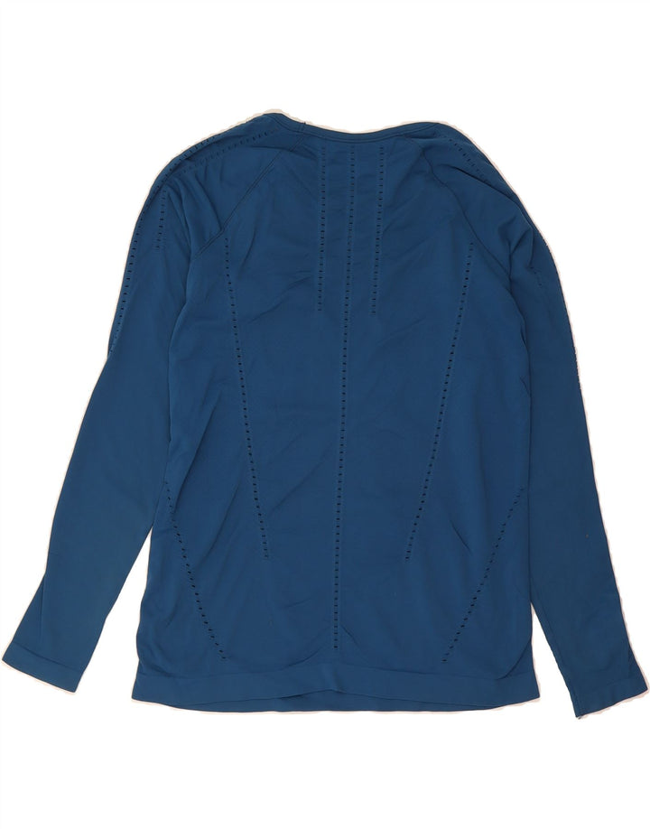 ATHLETA Womens Top Long Sleeve UK 10 Small Blue Nylon Vintage Athleta and Second-Hand Athleta from Messina Hembry 