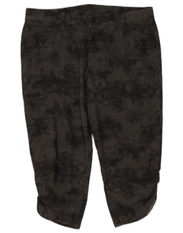 Женские брюки-капри Eddie Bauer, США 14, XL, W38, L21, серый камуфляж