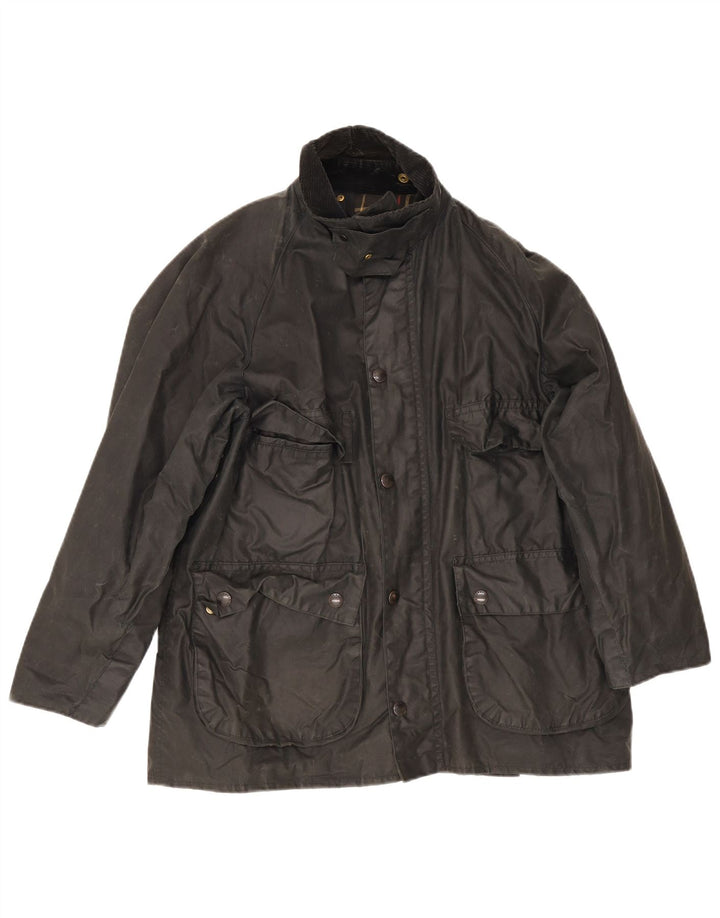 Мужская куртка Barbour Bedale из вощеного хлопка, размер 40, средний черный
