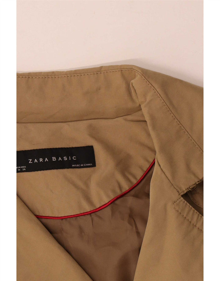 Женский тренч Zara UK 14, средний хаки