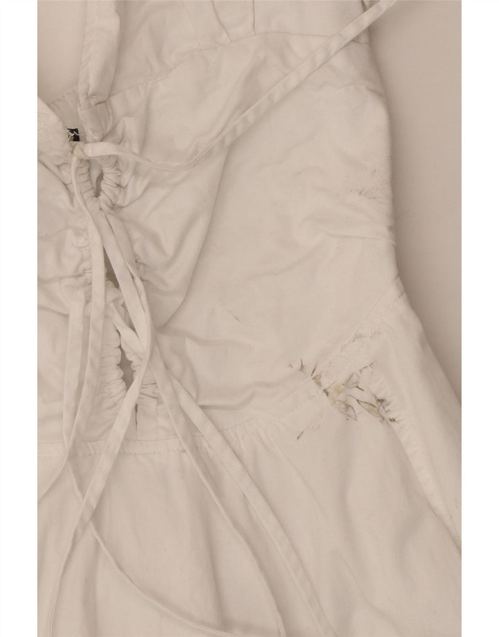 Женский сарафан Zara UK 12, средний белый