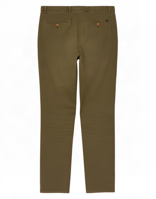 Massimo Dutti Mens Slim Fit Chino Trousers EU 46 XL W36 L33 Khaki