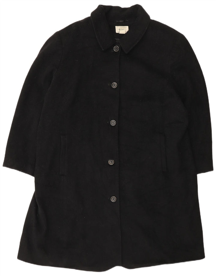 Женское пальто L.L.Bean UK 20 2XL, черное шерстяное