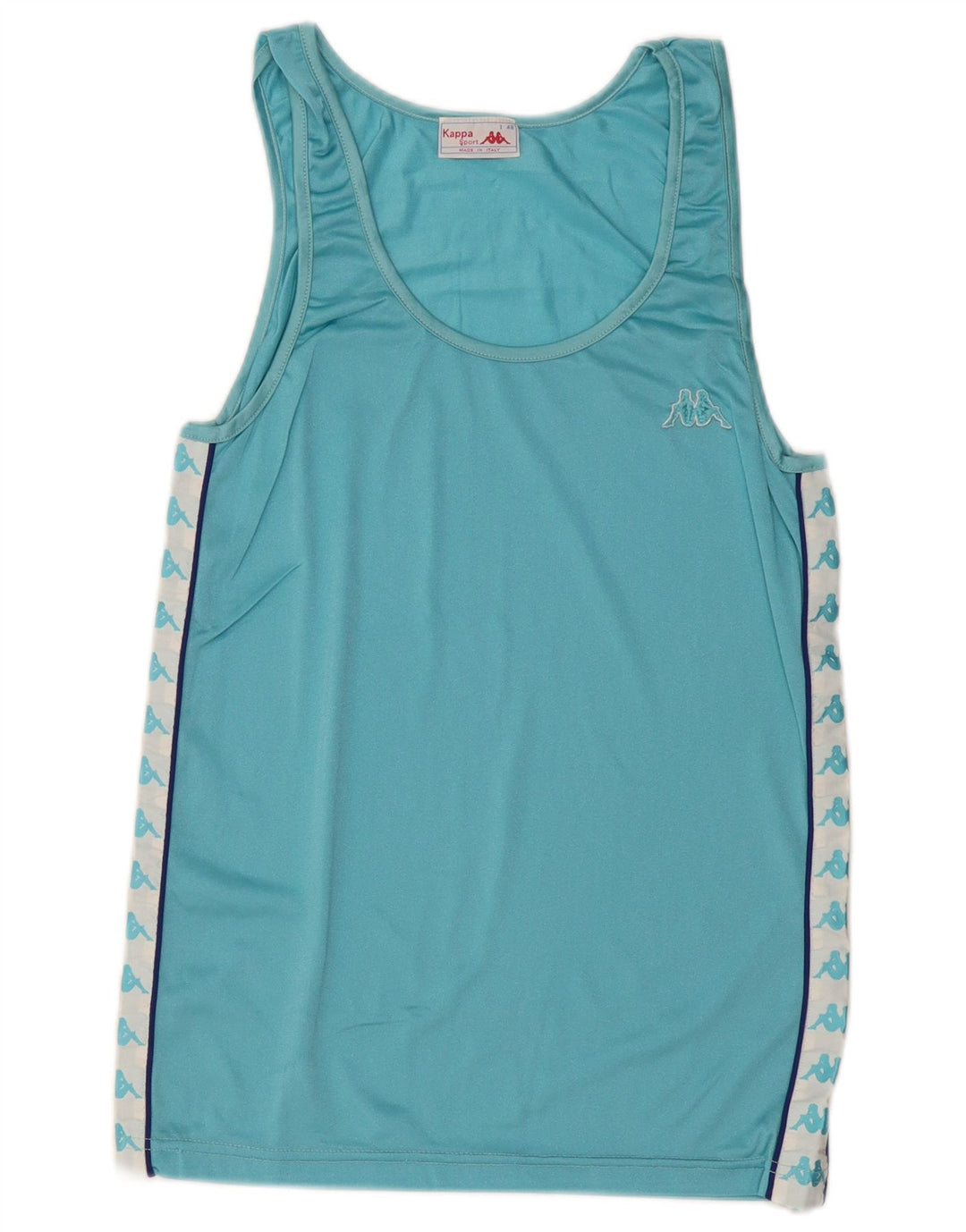 Мужской жилет с рисунком KAPPA IT 46, маленький синий, полиамид с цветными блоками