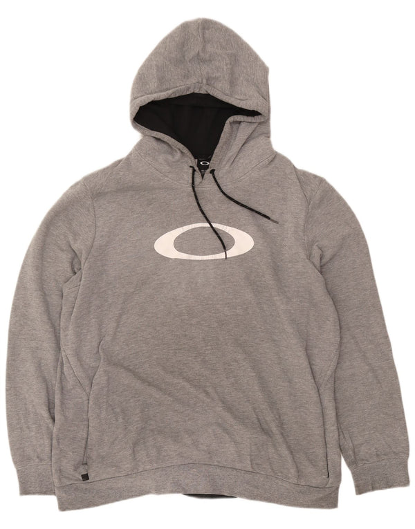 Мужской джемпер с капюшоном Oakley 2XL серый в крапинку