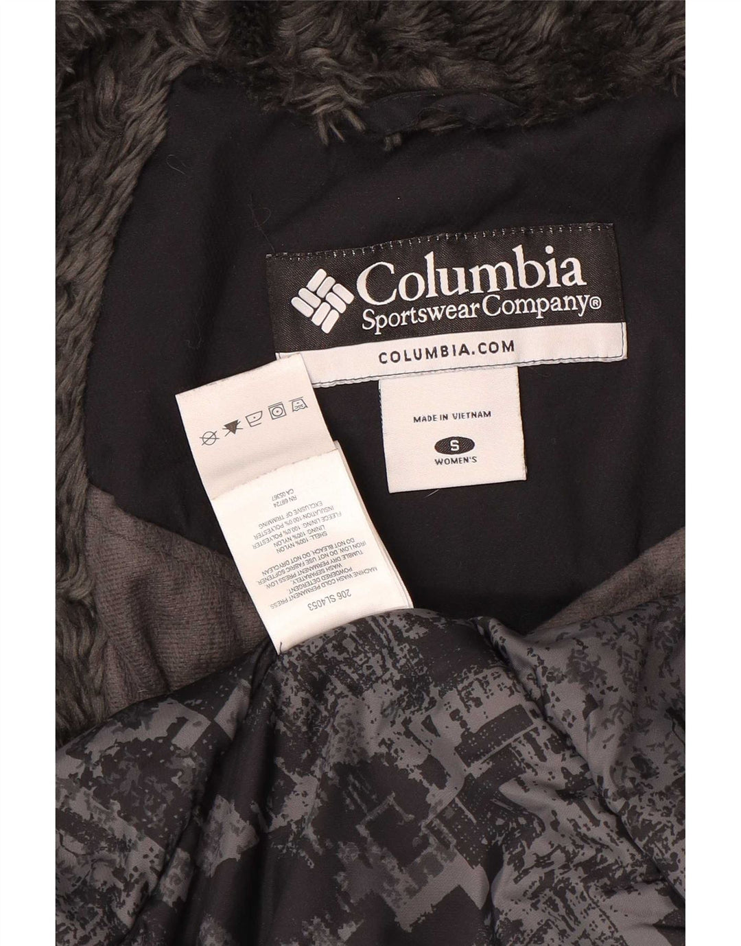 Женская утепленная куртка Columbia с капюшоном UK 10, маленькая, черный нейлон