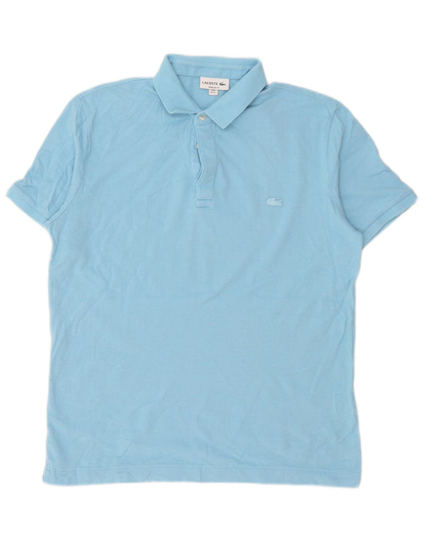 Мужская рубашка-поло стандартного кроя Lacoste, размер 6 XL, синяя, хлопок