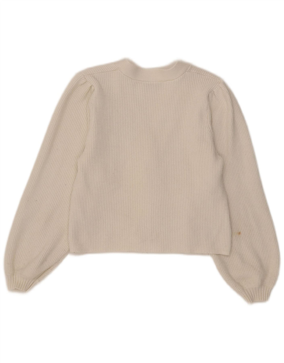 Женский укороченный кардиган Zara UK 12, средний белый вискоза