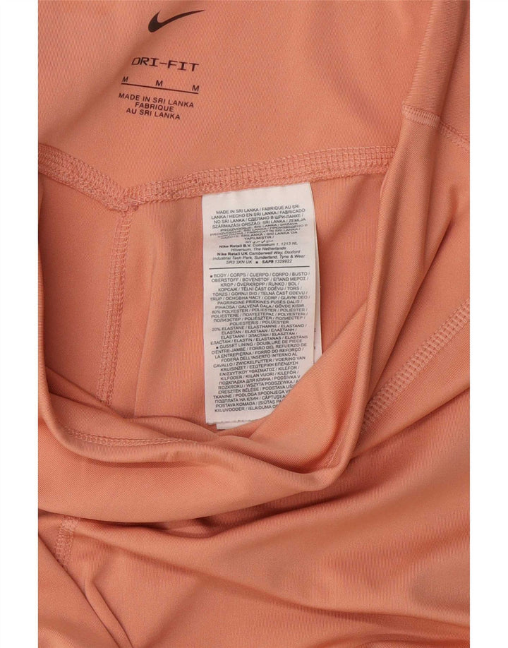 Женские леггинсы Nike Dri Fit UK 14, средний оранжевый полиэстер
