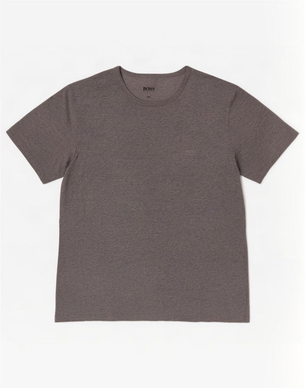 Мужская футболка Hugo Boss Top 2XL Серый хлопок в крапинку