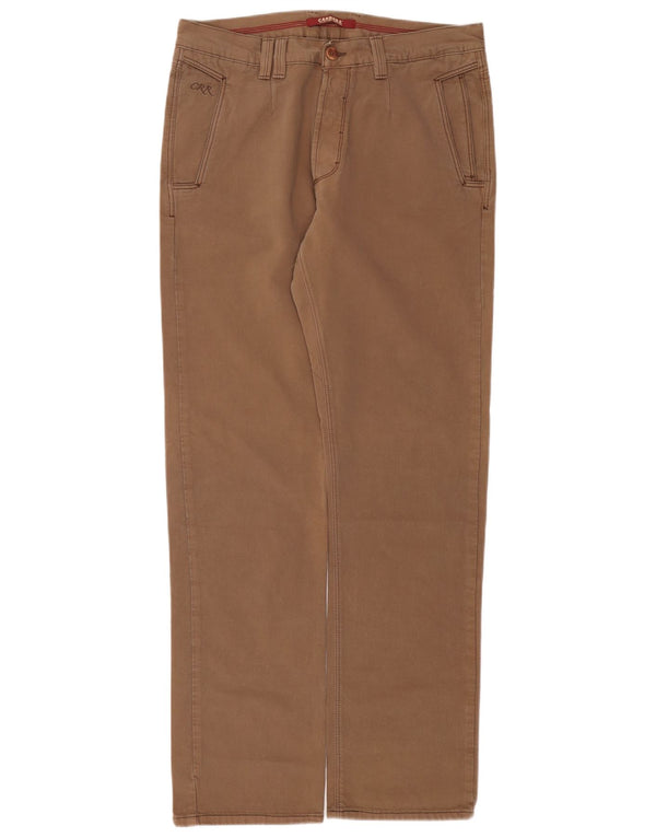 CARRERA Мужские прямые повседневные брюки W32 L33 Коричневые