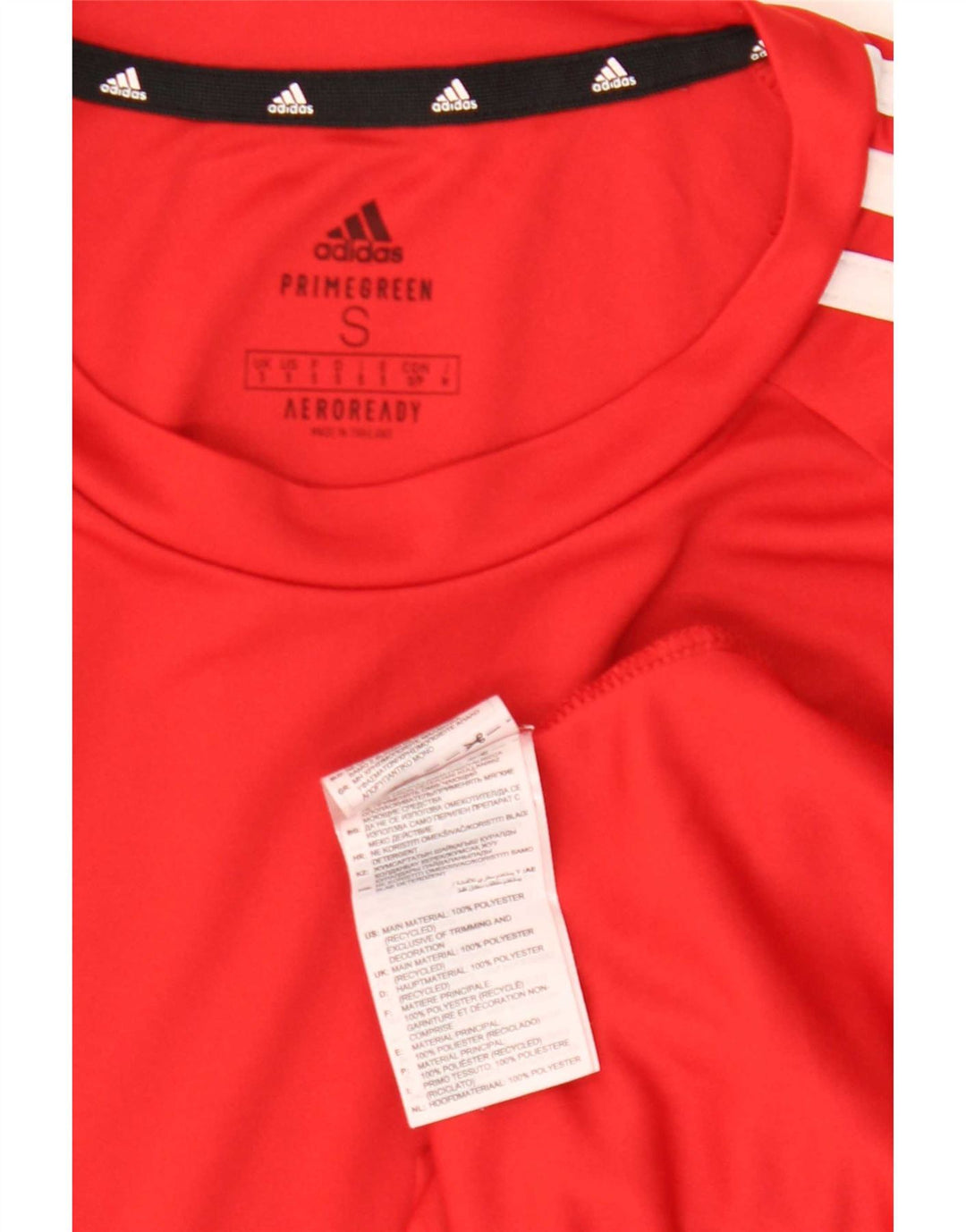 Мужская футболка Adidas Aeroready, маленький красный полиэстер