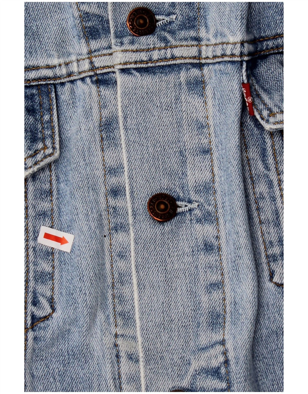 Мужская джинсовая куртка LEVI'S UK 42 XL, синяя, хлопок