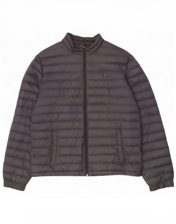 Мужская стеганая куртка Tommy Hilfiger UK 44 2XL Серый нейлон