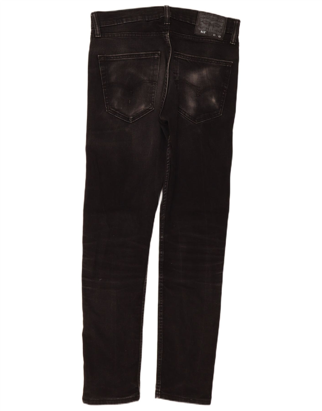 Мужские узкие зауженные джинсы Levi's W31 L32, черный хлопок