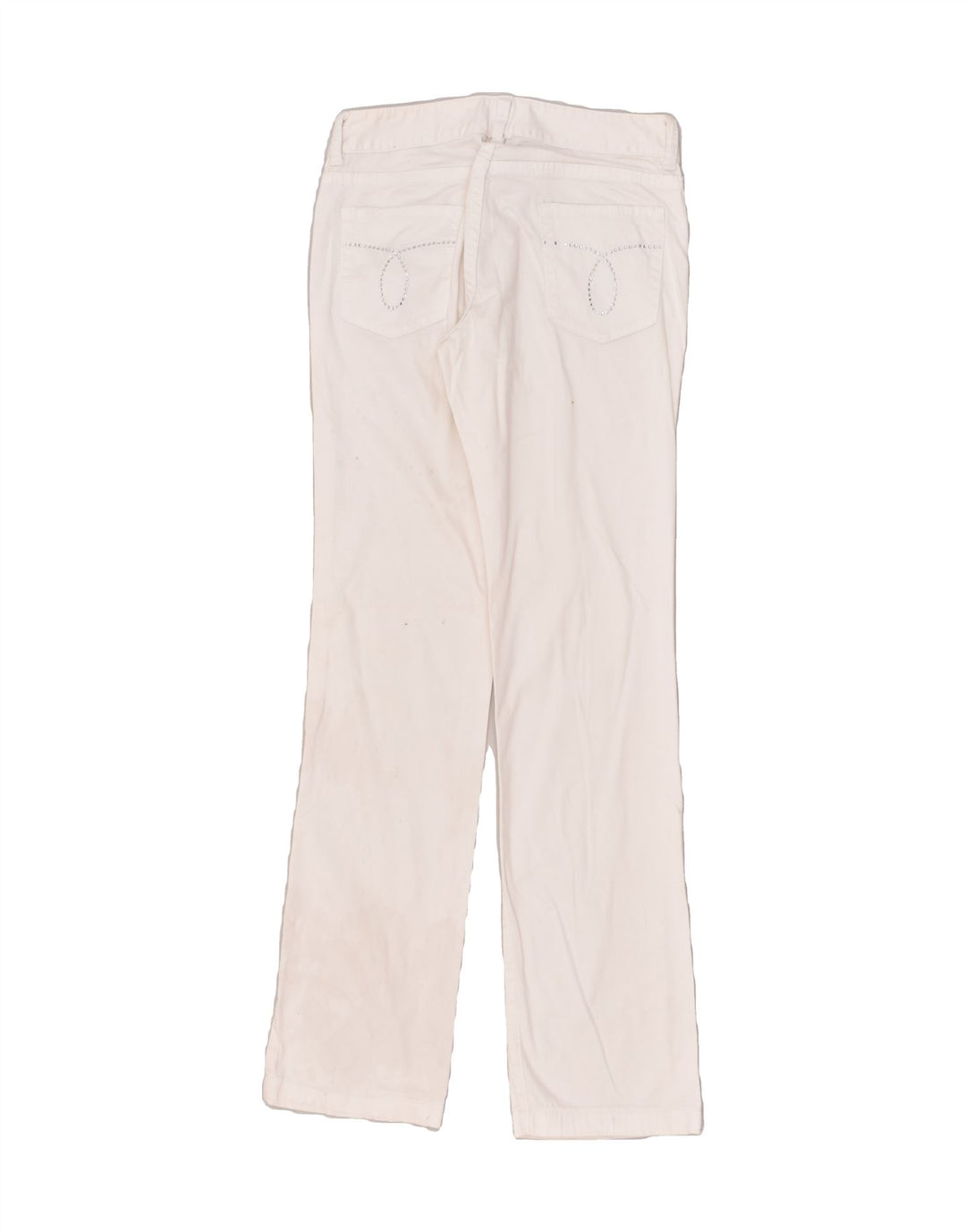 CALVIN KLEIN JEANS Womens Straight Casual Trousers W28 L30  White | Vintage Calvin Klein Jeans | Thrift | Second-Hand Calvin Klein Jeans | Used Clothing | Messina Hembry 