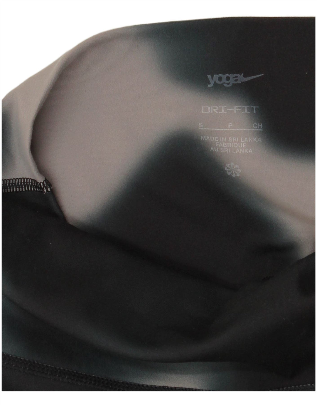 Женские леггинсы Nike Dri Fit UK 10, маленькие черные тай-дай