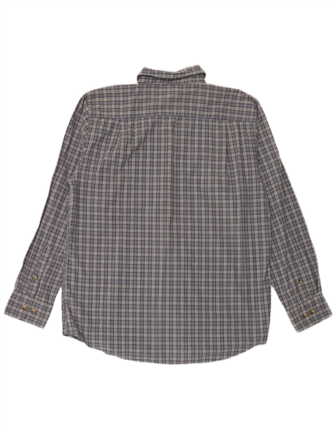 DOCKERS Мужская рубашка в клетку синего цвета, хлопок