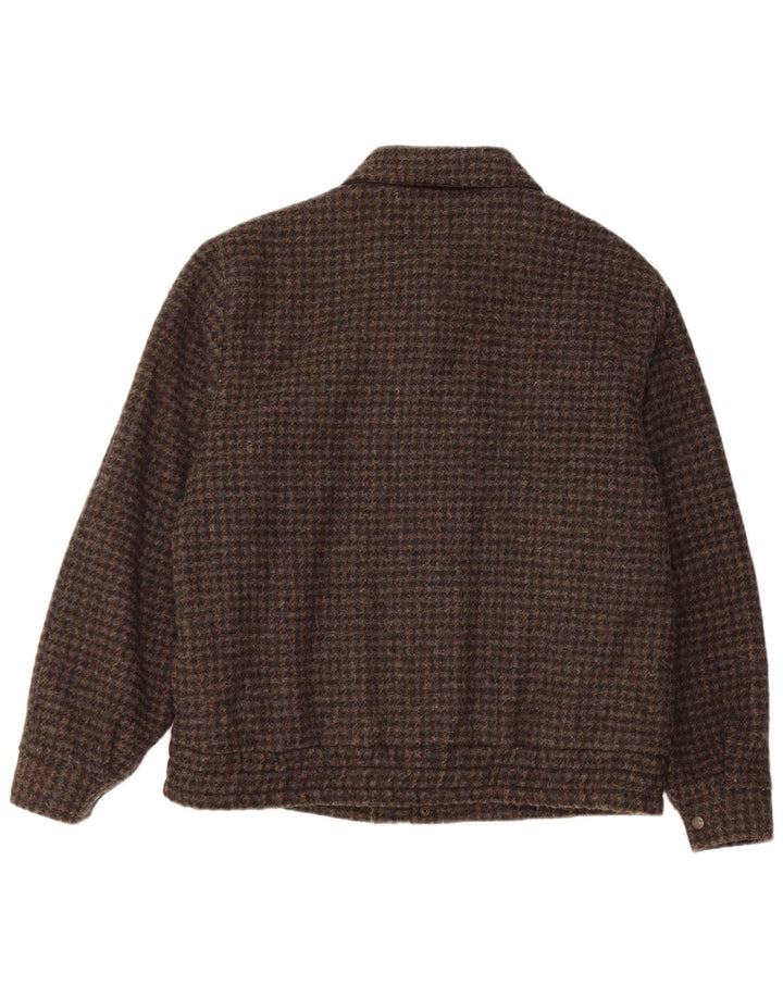 Мужская куртка-бомбер INDIOS IT 48 Medium Brown Houndstooth Wool