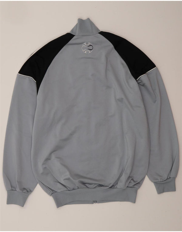 Мужской спортивный костюм свободного покроя ADIDAS, верхняя куртка, Великобритания, 36/38, маленький синий, с цветными блоками