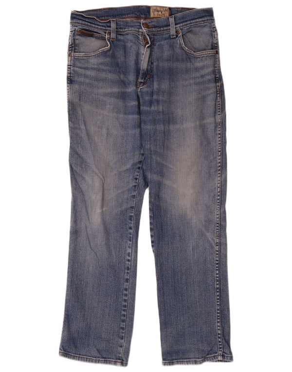 Мужские прямые джинсы Wrangler Texas Stretch W34 L30, синий хлопок