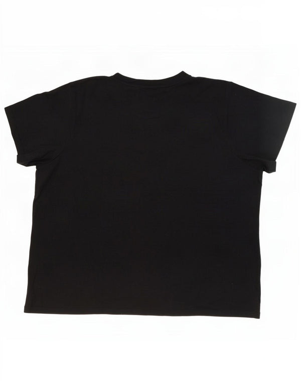 Женская футболка Levi's Top UK 22 3XL, черный хлопок