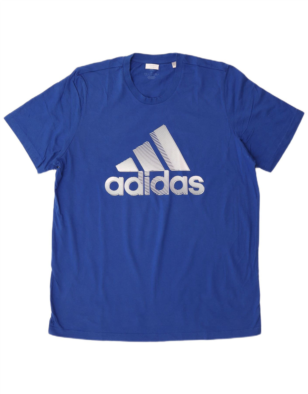 Мужская футболка с рисунком ADIDAS Top XL, синяя, хлопок