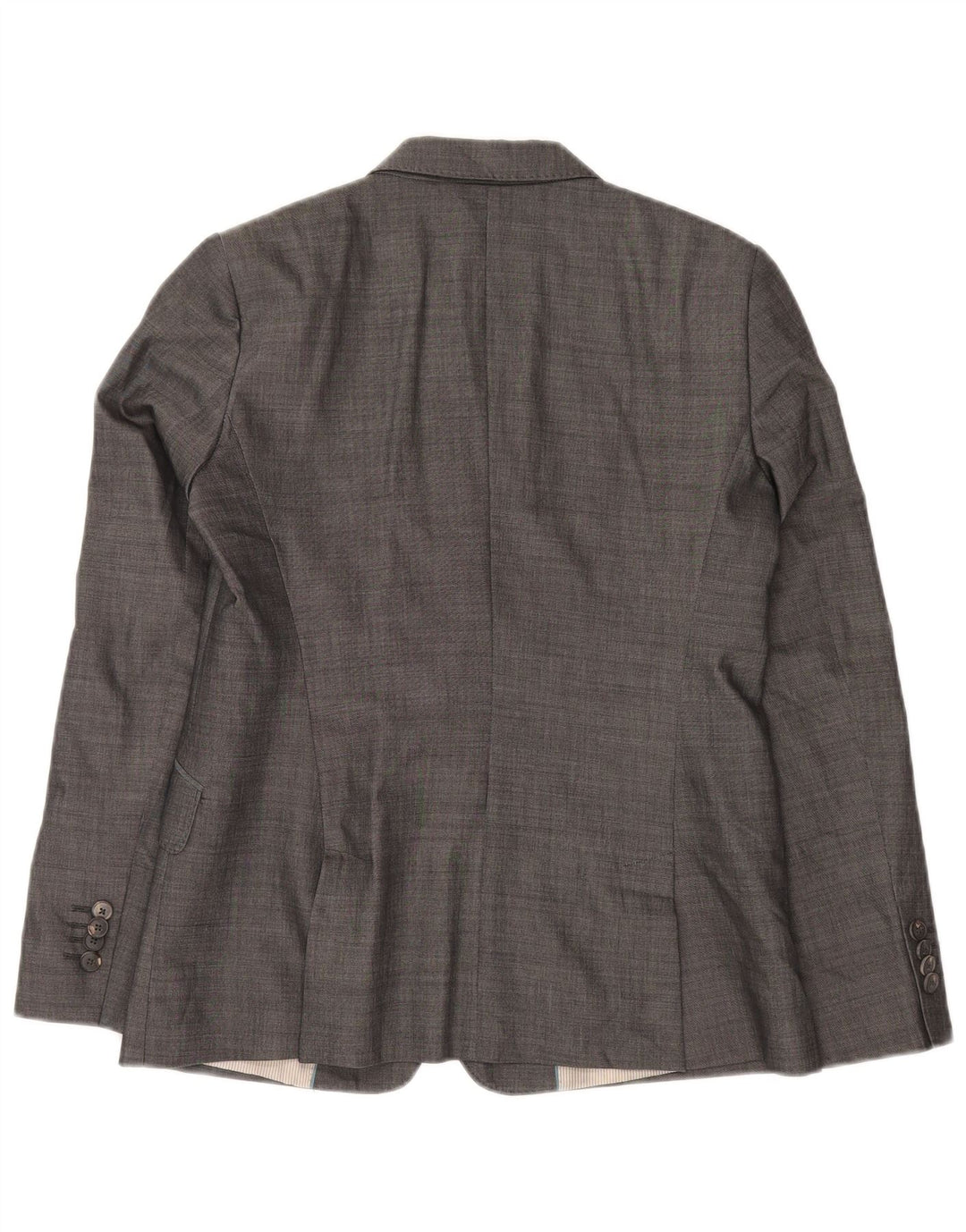 Massimo Dutti Женский пиджак на 2 пуговицах EU 42 Большой Серый Хлопок