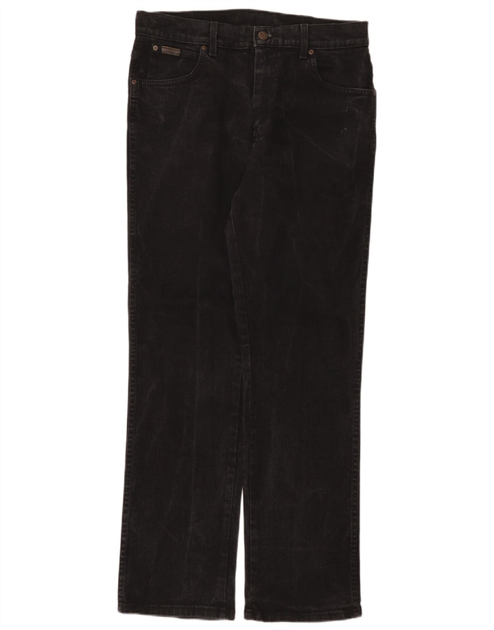 Мужские прямые джинсы Wrangler Texas Stretch W33 L32, черный хлопок