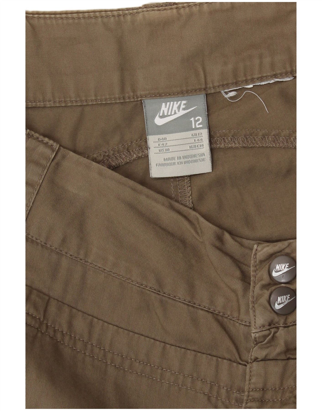 Женские шорты-бермуды Nike UK 12 Medium W30 L12 Хаки