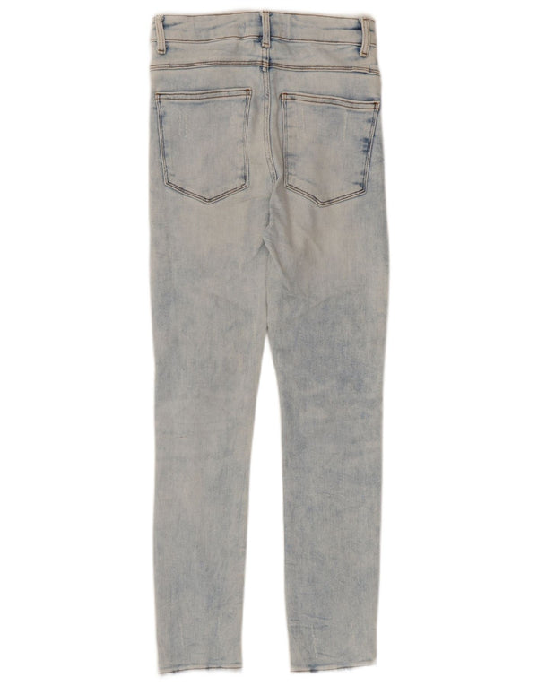 Женские потертые джинсы скинни Zara EU 36 XS W26 L27 синие
