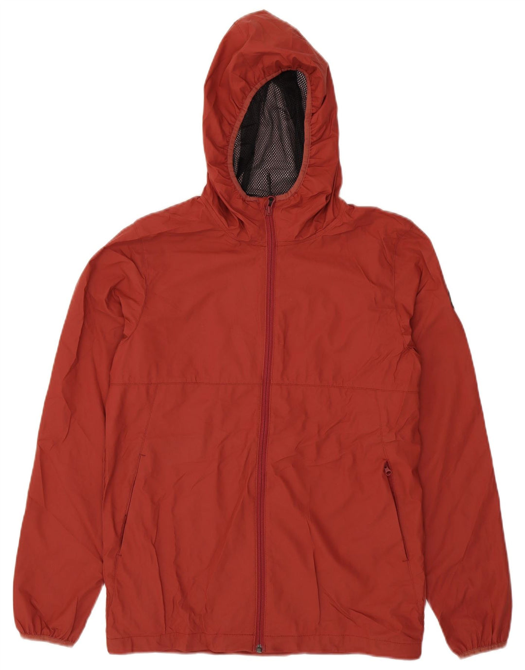 Мужская дождевик стандартного кроя с капюшоном Quiksilver UK 36 XS, красный полиэстер