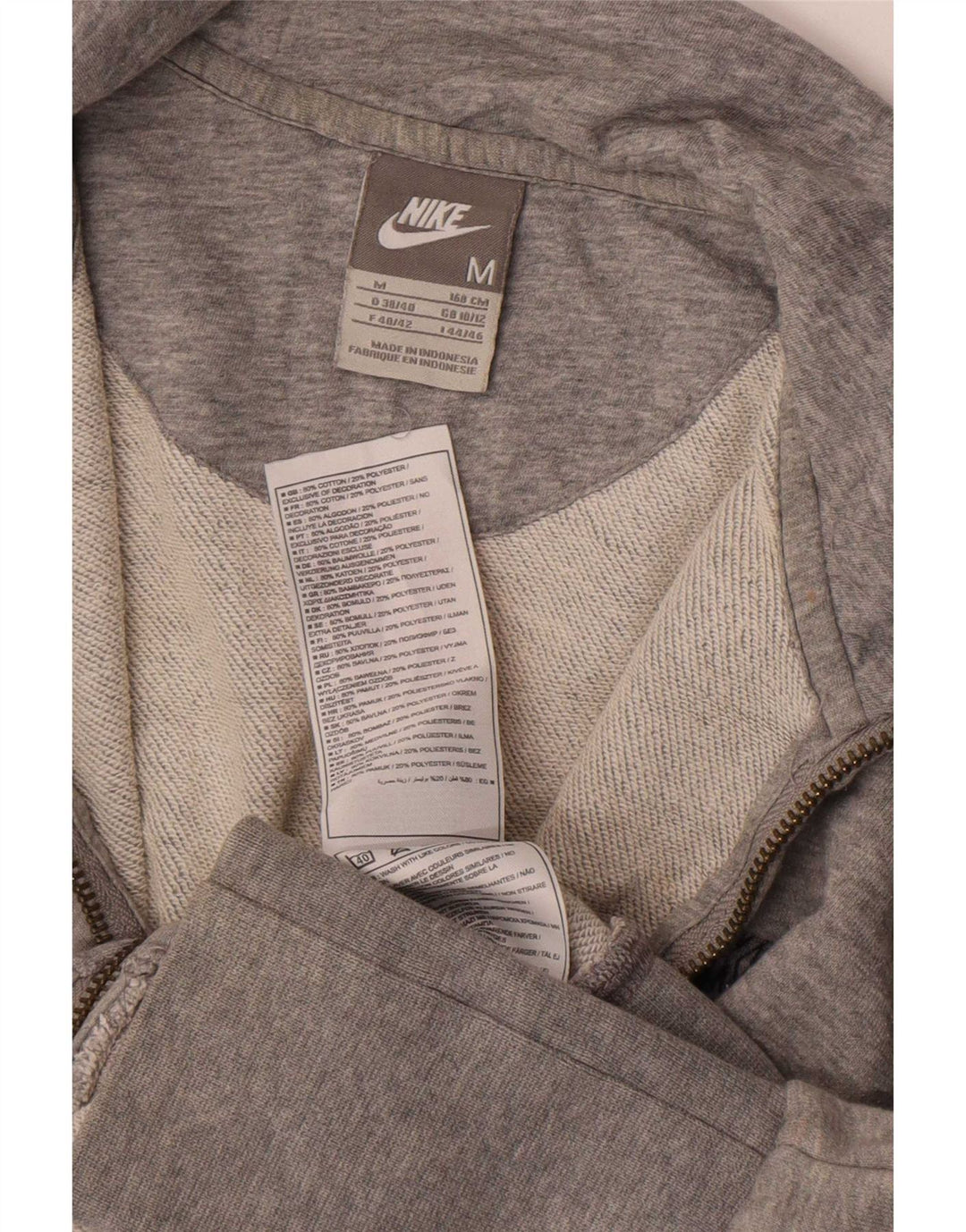 Женский спортивный костюм Nike Top Jacket UK 10/12, хлопковый средний серый цвет в крапинку