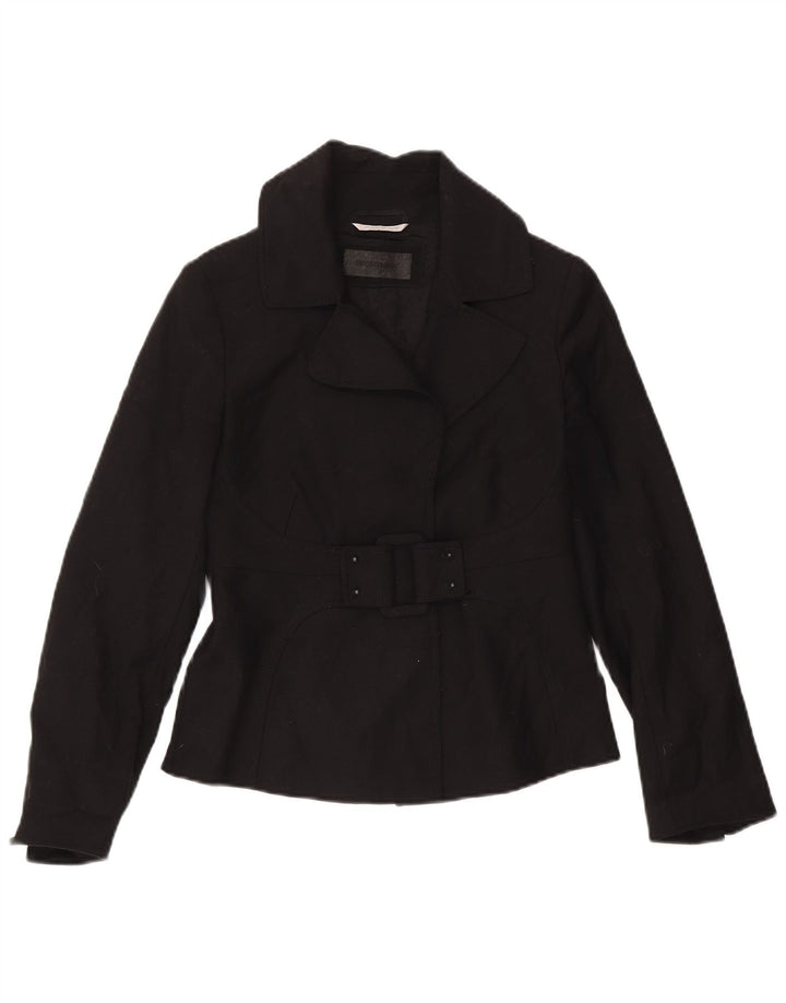 Женский пиджак Sportmax UK 10, маленький, черный, шерстяной