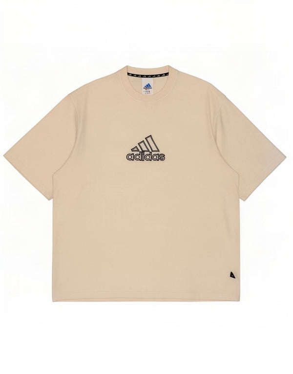 Adidas Mens Graphic T-Shirt Top UK 48/50 XL White Cotton