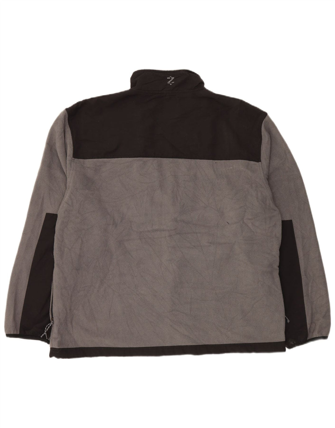 Мужская флисовая куртка IZOD UK 44 2XL серая, полиэстер с цветными блоками