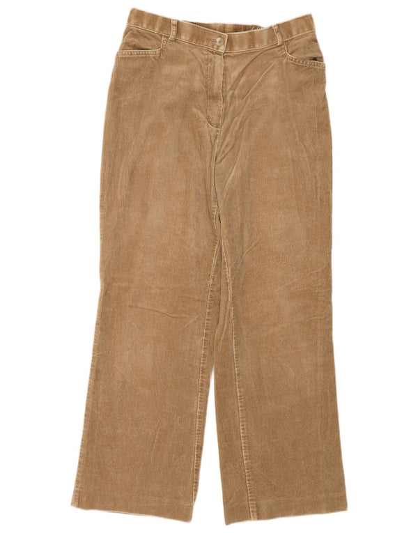 Женские вельветовые брюки свободного кроя Marks & Spencer UK 14 Medium W30 L28 Bei