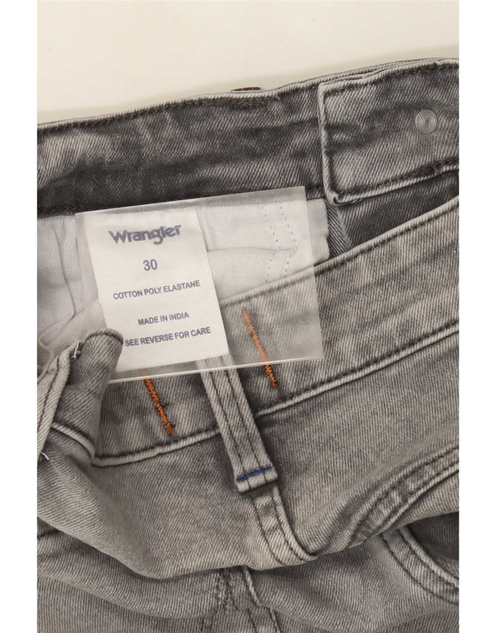 Мужские прямые джинсы Wrangler Zathan W30 L32, серый хлопок