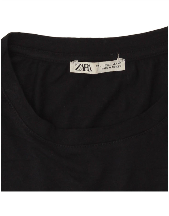Мужская футболка Zara, большая, темно-синяя